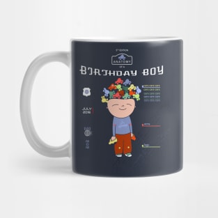 Boy Birthday T-Shirt "Anatomy of a Birthday Boy - Cars Cars Cars" Mug